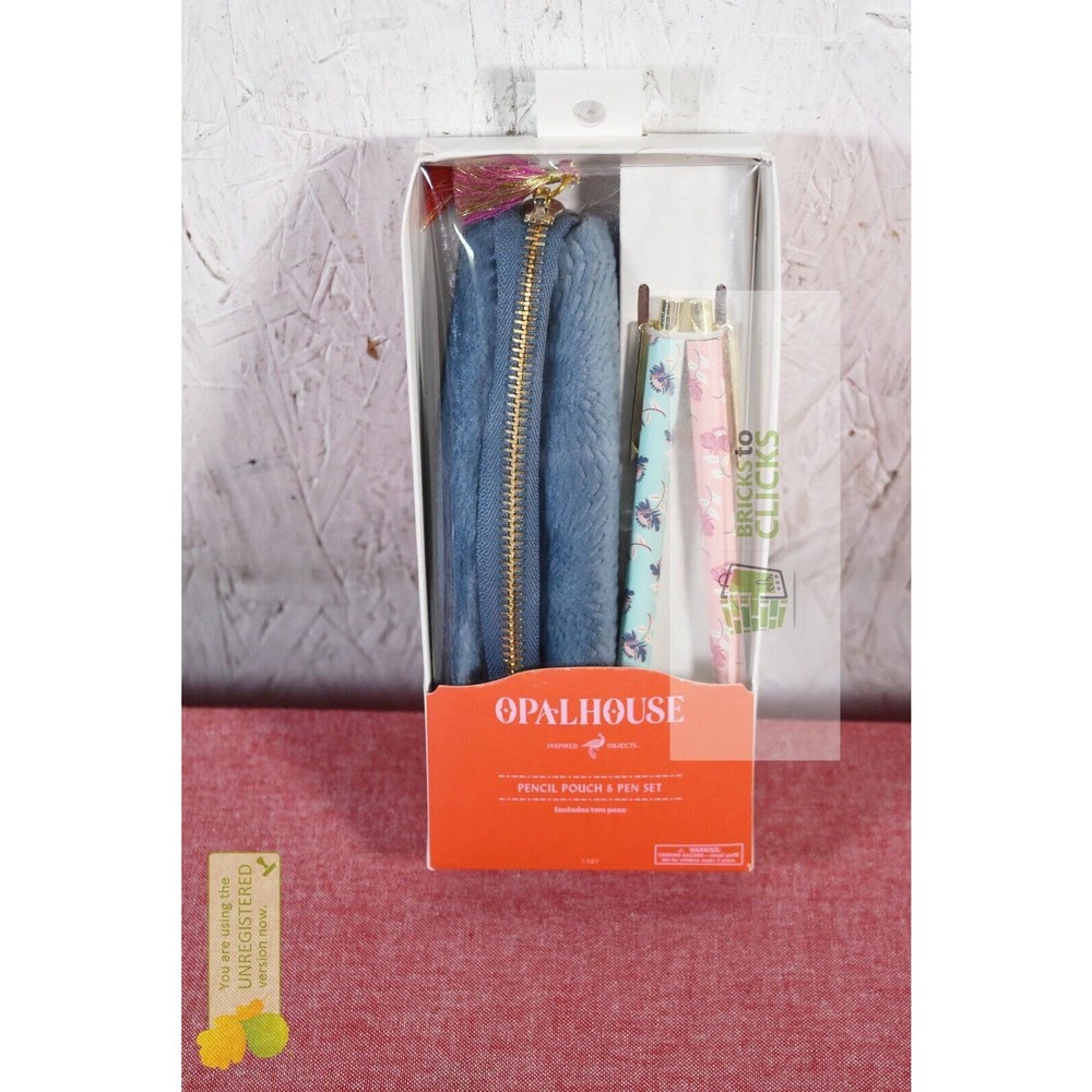 Opalhouse- Slim Pencil Pouch & Pen Set